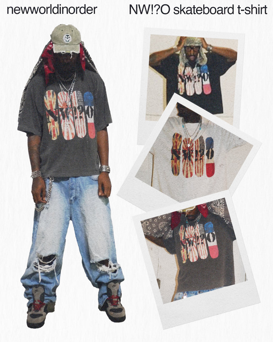 NW!?O Skateboard T Shirt *Baggy Fit*