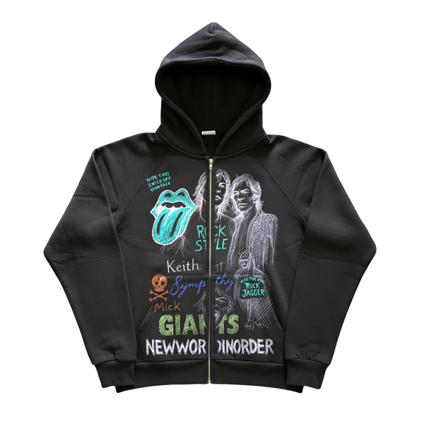 Rock Sketch Zip-Up